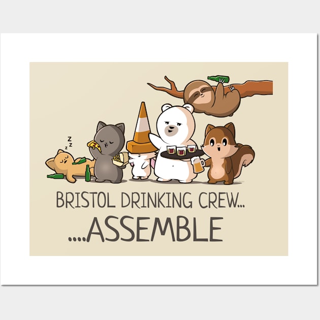 Bristol Drinking Crew... Assemble Wall Art by Made In Norton